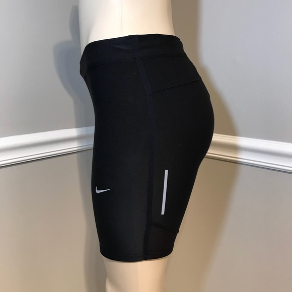 Nike Shorts | Nike Drifit Black Running Shorts Zip Pocket Sz M | Poshmark